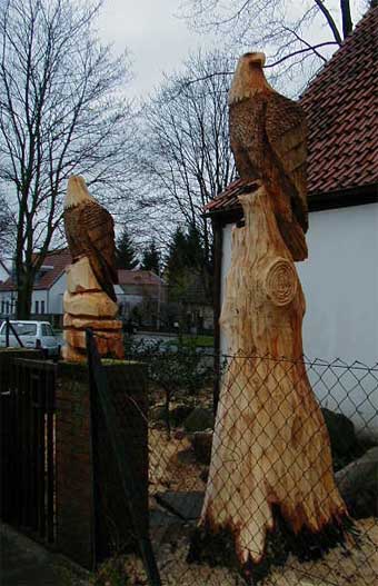 Holzfiguren Adler